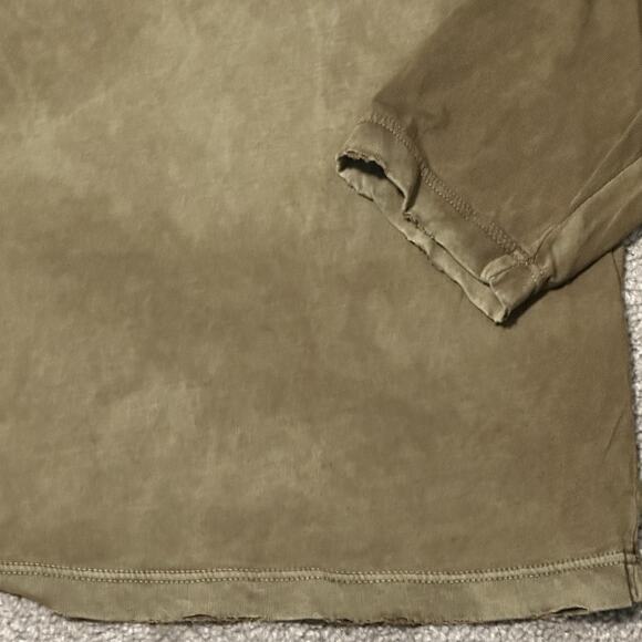 Cotton Citizen Classic T-Shirt Men M Crewneck Long Sleeve Supima Green NWT - Picture 4 of 11